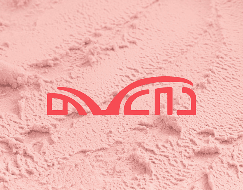Coral Georgian logo on a textured pale pink background