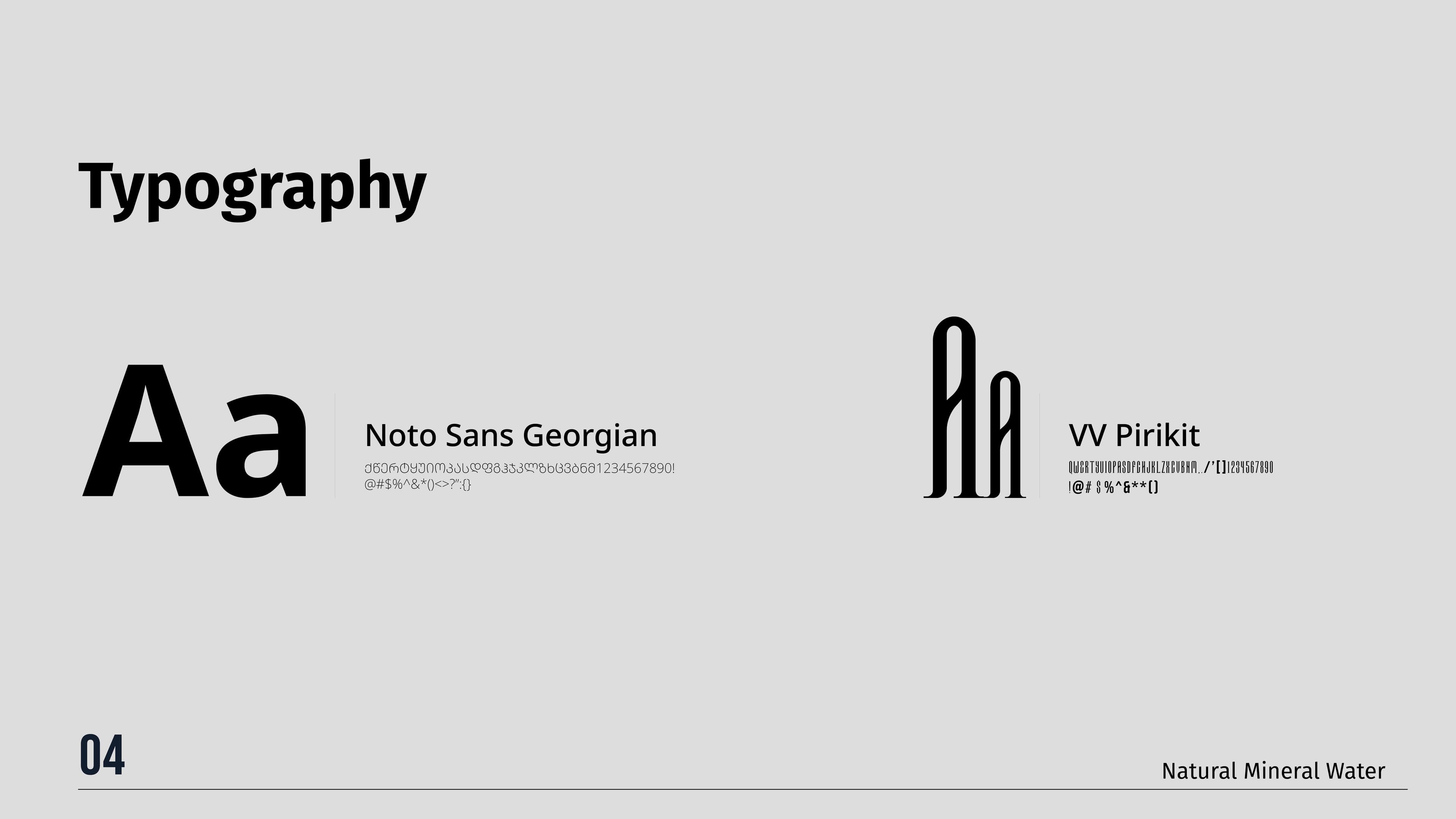 SNO typography system.